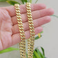 14k Yellow Gold Chain 22 Inch 8mm Miami Cuban Link  Men Women Necklace REAL 14KT