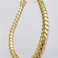 Solid 10k Gold Bracelet 8mm Miami Cuban Link 9" Inch Box Clasp SOLID LINKS, Mens