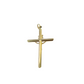 Real 10k Charm Pendant Christ Cross INRI Yellow Gold 10KT 2 inches