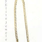 Men's Ladies 10K Solid Cuban Link Diamond Cuts Gold Bracelet Yellow Gold 7 Inch