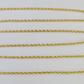 Real 18k Yellow Gold Rope Chain Necklace 20 Inches 1mm Men Women 18KT SOLID