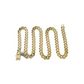 Real 10k Gold Chain 9mm Monaco Cuban Link Necklace 24'' Men's 10kt Yellow Gold