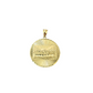 10K Yellow Gold Last Supper Pendant Charm Round Nugget Design 1.5-2 Inch