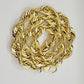REAL 10k Gold Rope Chain Necklace 17mm Thick 30" Diamond Cut 10kt Adjusted
