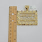 14k Yellow Gold Pendant Nugget Last Supper Charm Medallion Square REAL 14KT Mens