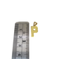 10K Yellow Gold P Initial Charm Pendant Alphabet Real 10kt Men Women