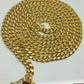 Real 14k Gold Miami Cuban link Chain 8mm 26" BOX LOCK 14kt Yellow Gold Necklace