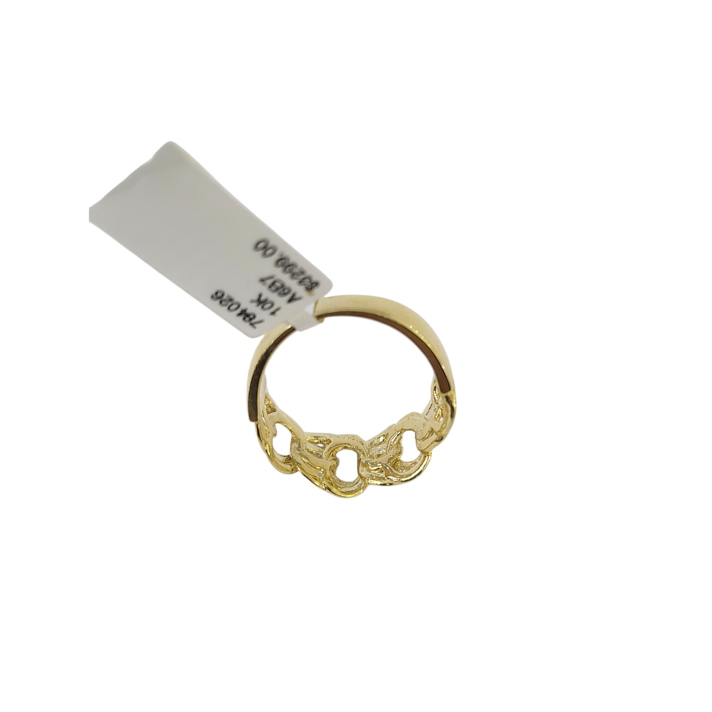 Real 10k Nugget Ring Yellow Gold Women 10Kt Genuine