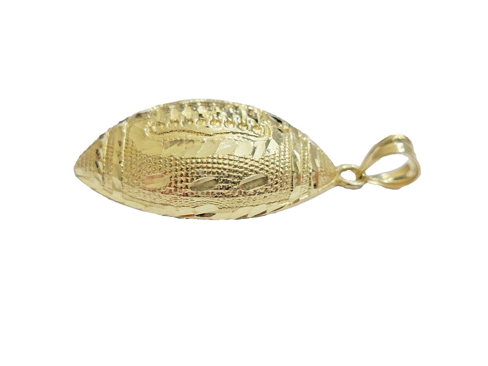 10k Yellow Gold Charm Pendant American Football Men's REAL 10KT , FREE SHIPPING