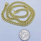Real 10k Gold Chain 20"- 28" Miami Cuban link Necklace REAL 6mm-12mm REAL GOLD