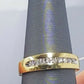 REAL 10k Men Yellow Gold Casual Ring Band 0.25 CT Real