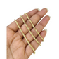 10K Yellow Gold Rope Chain Necklace 2mm 22 Inch REAL 10kt Diamond Cuts Womens