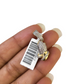 Real 10k Yellow Gold Praying Hands Diamond Charm Pendant 1'' inch Genuine 10kt