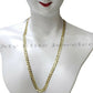SOLID 14k Yellow Gold Ladies Chain Necklace 22 Inch Cuban Curb Link  3 MM Women