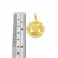 10K Yellow Gold Miami Cuban Link Chain Set World Map Charm Pendant 4.5mm 18-28"