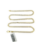 10K Yellow Gold Cuban Curb Chain Necklace 3mm 18 Inch REAL 10kt Womens
