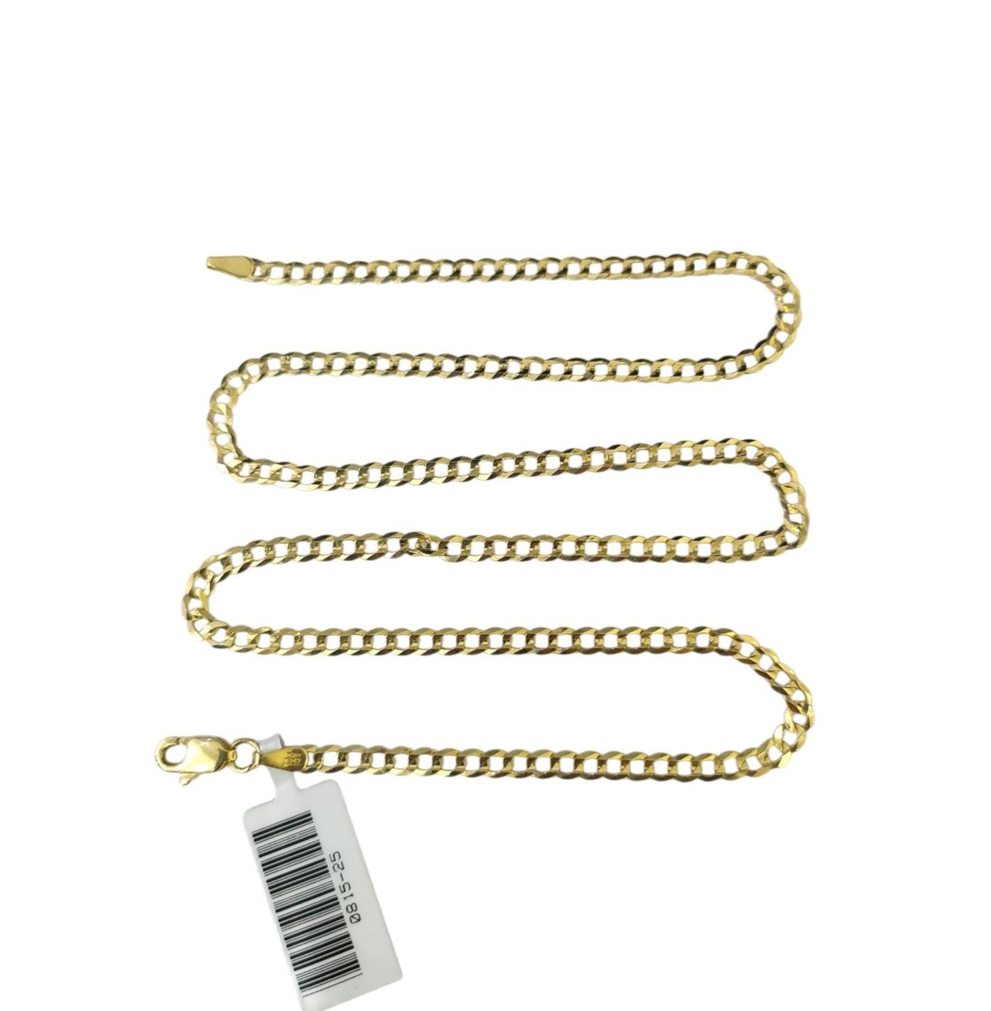 10K Yellow Gold Cuban Curb Chain Necklace 3mm 18 Inch REAL 10kt Womens