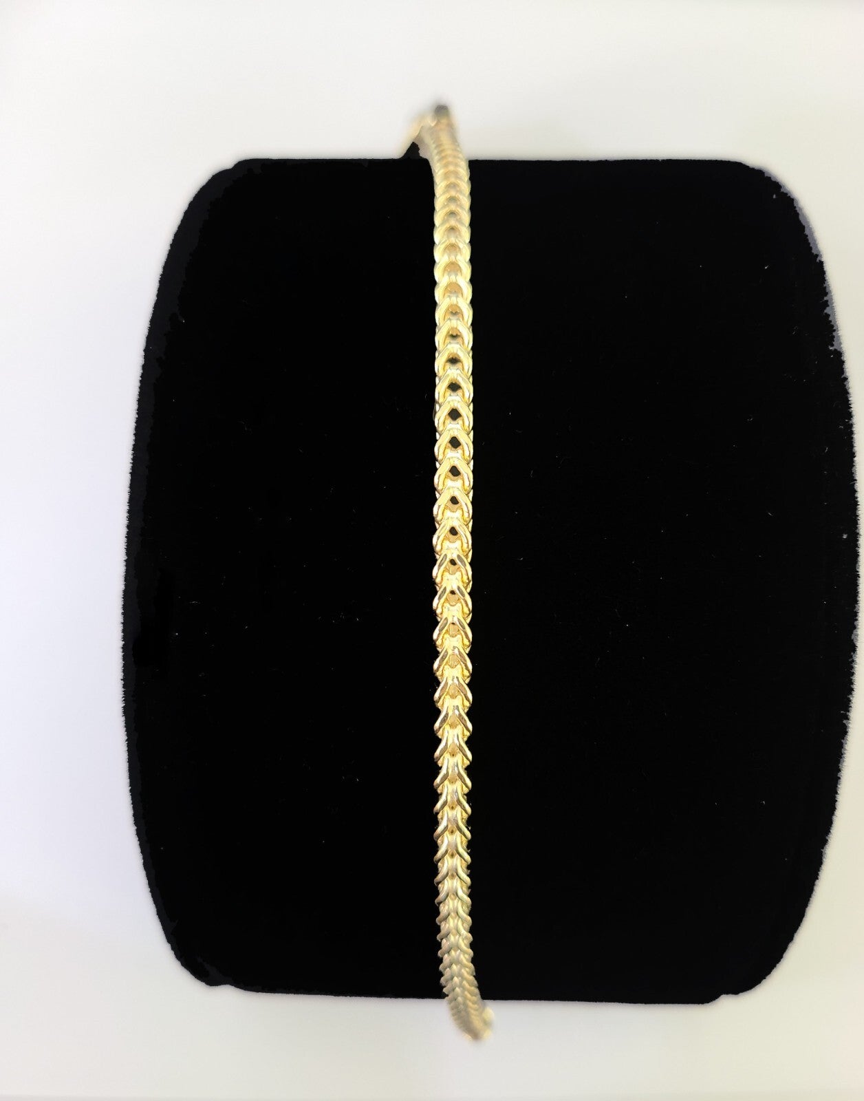 10k Yellow Gold Franco Bracelet 3mm 7.5" Inch Men Women Link Real