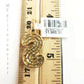 Men's Ladies Solid 10k 0.30CT Initial S Diamond Pendant Yellow Gold Alphabet REAL