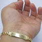 10k Gold Baby ID Bracelet 6" Inch Cuban Curb Link Rope Real