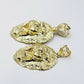 Mens 10k Solid Yellow Gold Roaring King Lion Head Charm Pendant Diamond Cut Real