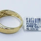 REAL 10k White Yellow Gold Wedding Engagement Band Men 0.24CT Real
