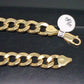 Men Real 10K Yellow Gold Cuban Link Bracelet 8 Inches 12.5 gm Rope Franco