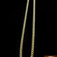 10k Gold Chain For Mens/Women Real Gold Cuban Chains 20" 22" 24" 26" 28" 30 3mm