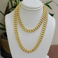 14k Yellow Gold Chain 22 Inch 8mm Miami Cuban Link  Men Women Necklace REAL 14KT