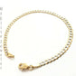 Men's Ladies 10K Solid Cuban Link Diamond Cuts Gold Bracelet Yellow Gold 7 Inch
