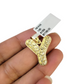 10k Gold Franco Chain Necklace SET 2.5mm 16"-26" Y Nugget Initial Charm Pendant