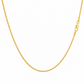 Real 18K Yellow Gold Franco Link Chain Choker Necklace 1mm 20 Inch Women