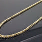 Real 10K Yellow Gold Palm Chain Necklace 3mm 20" Inches , 10kt gold, men's Women