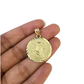 Real 10K Yellow Gold Masonic Freemason Medal Pendant Charm Genuine 10kt