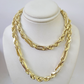 10k Gold Milano Rope Chain Necklace 24" 7mm 10kt Yellow Gold REAL