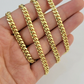 Solid 14k Yellow Gold chain 22 Inch Miami Cuban Necklace 4mm STRONG Links REAL