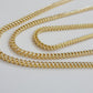Real 14k Gold Chain Franco 3.5mm Necklace Diamond Cut 20" Short 14kt Yellow Gold
