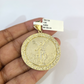 Real 10k Yellow Gold Nugget Centenario Coin Pendant Charm 2 inch 50 Pesos 1947