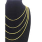 Real 18K Gold Slim Franco Chain 1mm Classic Necklace 16 18 20 22 Inch Women