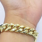 10K Yellow Gold Bracelet Royal Miami Cuban Link 9 inch Bracelet 13mm Real