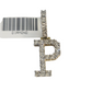 10k Rope Chain P Diamond Initial Charm Necklace Pendant Set 4mm 20"-30" Gold