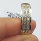 REAL 10k White Yellow Gold Wedding Engagement Band Men 0.24CT Real