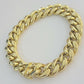 14k Yellow Gold Bracelet 13mm Miami Cuban Link 8.5 Inch Box Clasp Men Real 14kt
