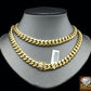 Real 10K Yellow Gold Miami Cuban Chain Necklace 11mm 24" Inch Box Lock Strong