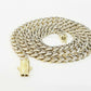10K Yellow Gold Royal Miami Cuban Chain With Diamond Cut, 24 inches 7 mm Real
