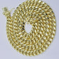 Mens 10k Yellow Gold Chain Neckalce Miami cuban Link 8mm 18" - 30 Inch REAL 10KT