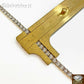 Real 10k Gold Diamond Bracelet Link Yellow Gold 7" Box Clasp Real Men Women