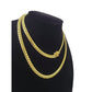 10K SOLID Gold Miami Cuban Link Chain 5mm 24" Inch Men Women Real Necklace