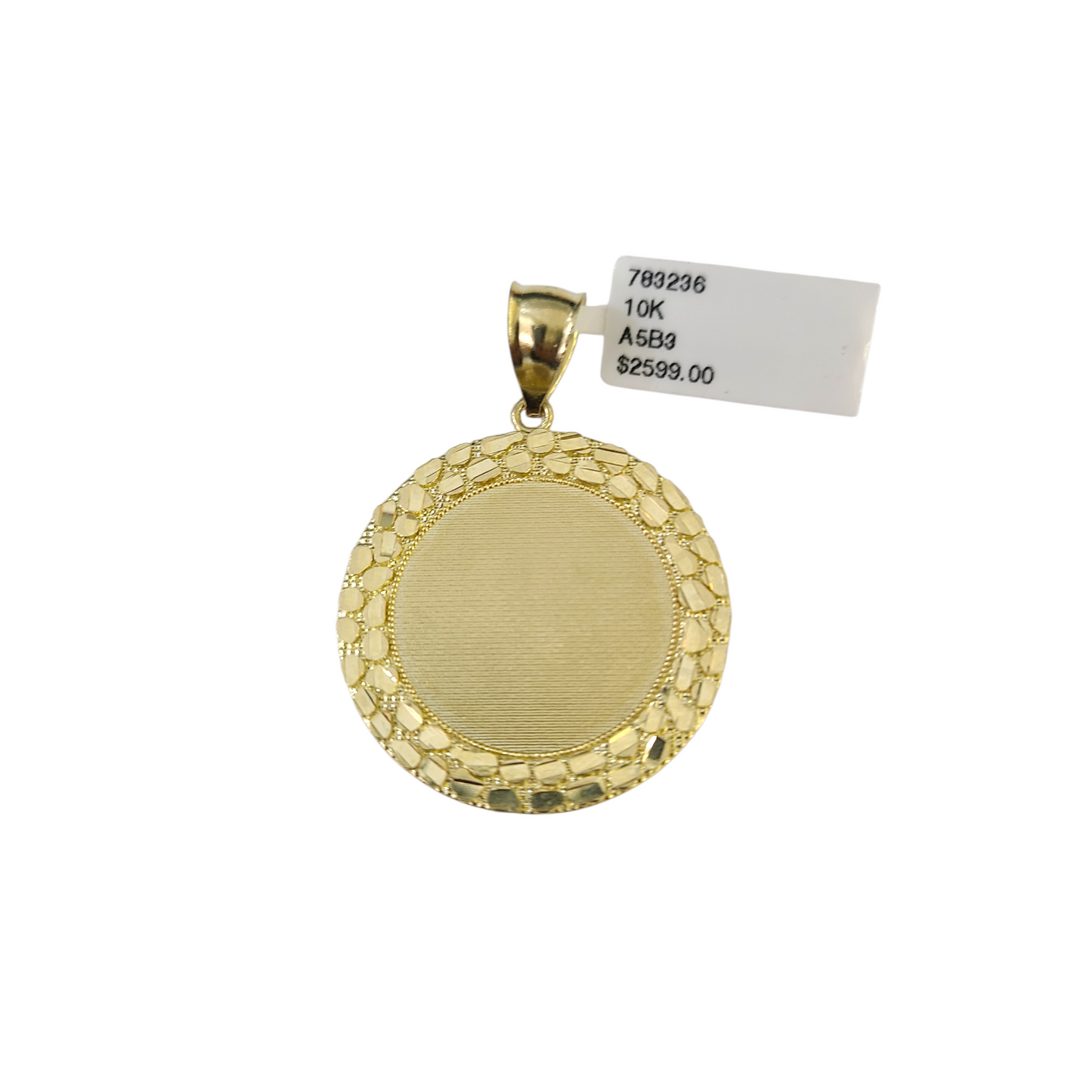 Real 10k Yellow Gold Charm Pendant Nugget Signet 10KT