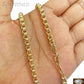 10k Yellow Gold Byzantine Chino Chain Necklace in 20 22 24 26 Inch Lobster Lock